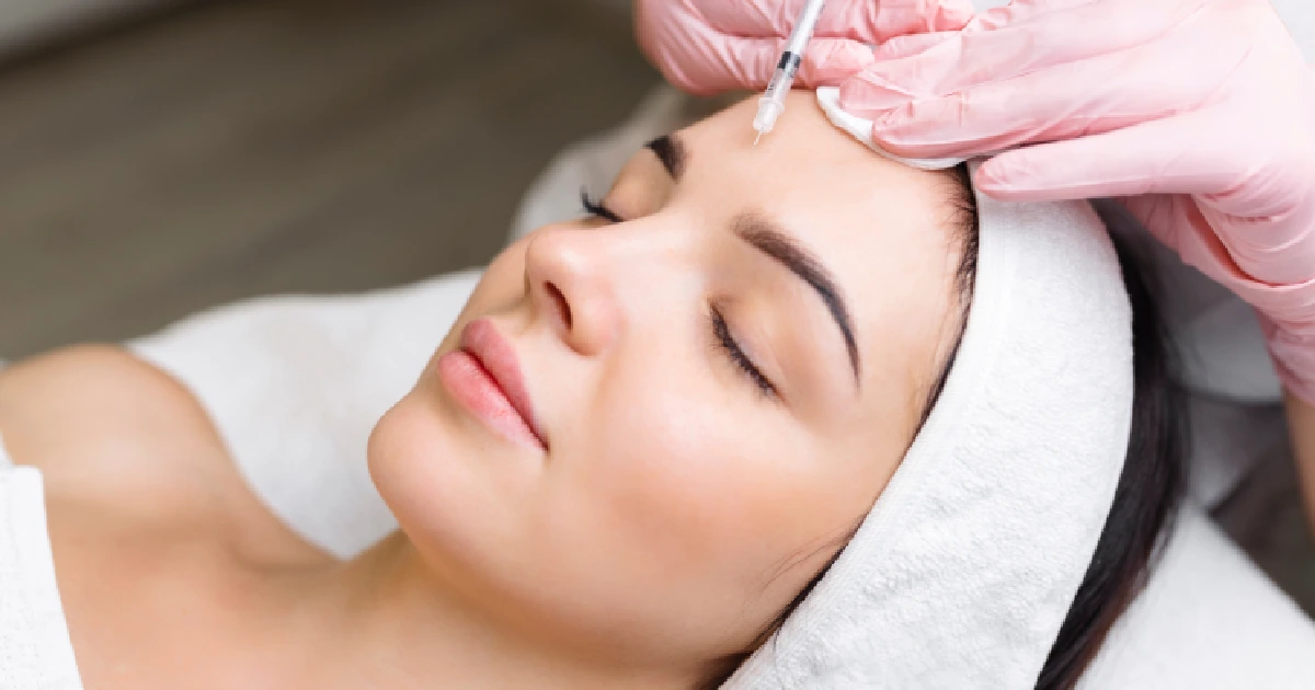 A woman receiving Sculptra In Bradenton,FL